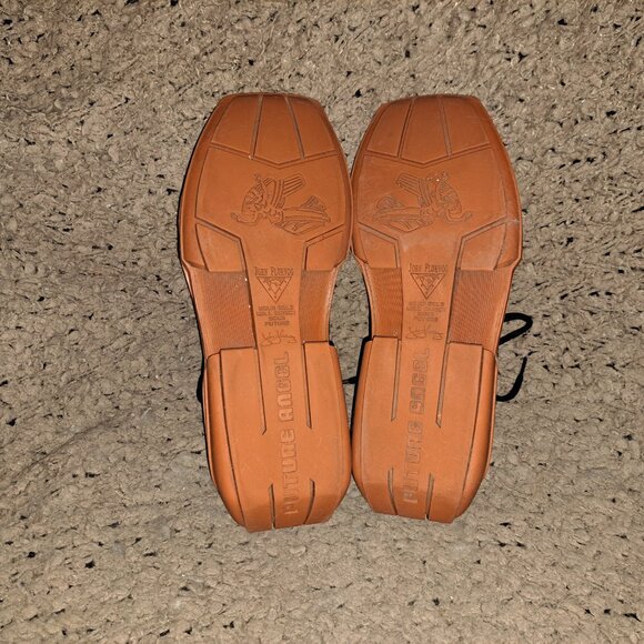 JOHN FLUEVOG FUTURE ANGELS Orange Black Leather Y2K Shoes Sneaker-Sz 7-Excellent main image 4